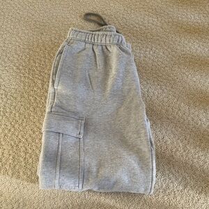 Aritzia Gray Wide Leg Cargo Pant (Mega Fit)